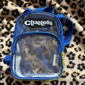 Clueless Blue Transparent Backpack